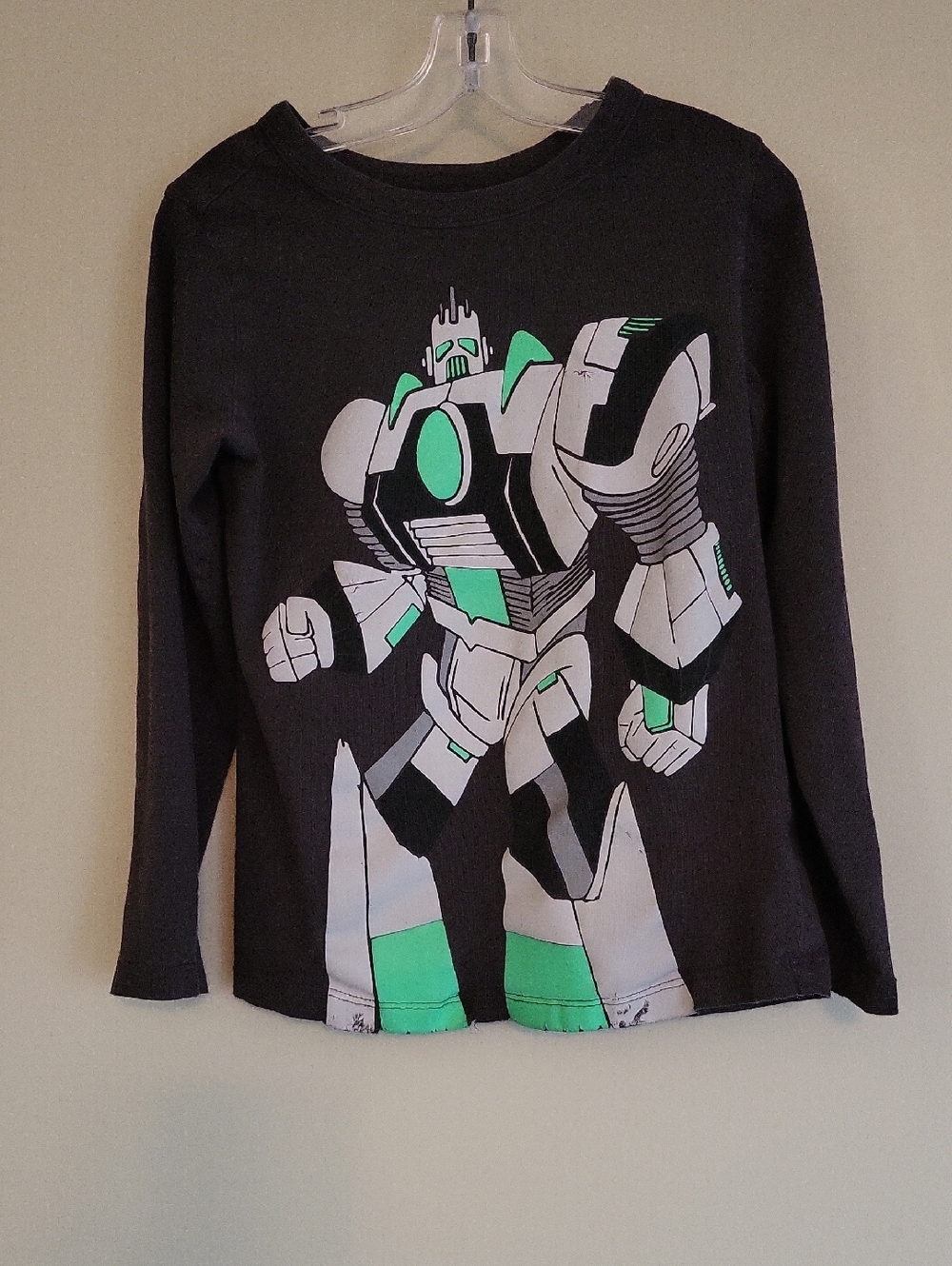 OshKosh B'gosh long sleeve tee shirt with robot graphic